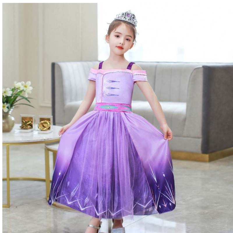 Baige Halloween Princess Dress Girl Cosplay Dresses Child Summer Aisha Queen Children \\ 'Wus Wear Swirt