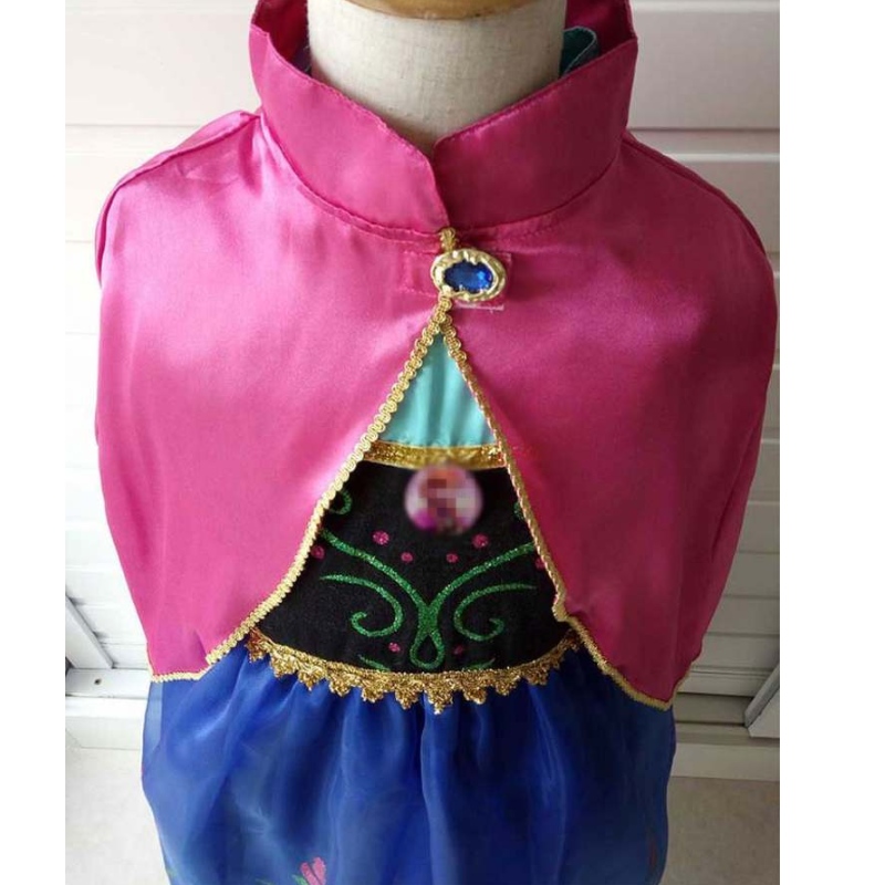Girls Elsa Anna Dress Cartoon Cosplay Snow Queen Princess Dresses Elsa Toddler Abiti di abbigliamento per ragazze