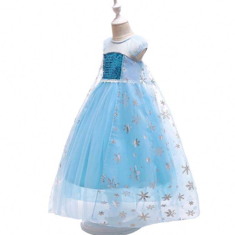 Girl Dress Princess Elsa in Freen Fancy Girl Dress in pizzo in pizzo Costume