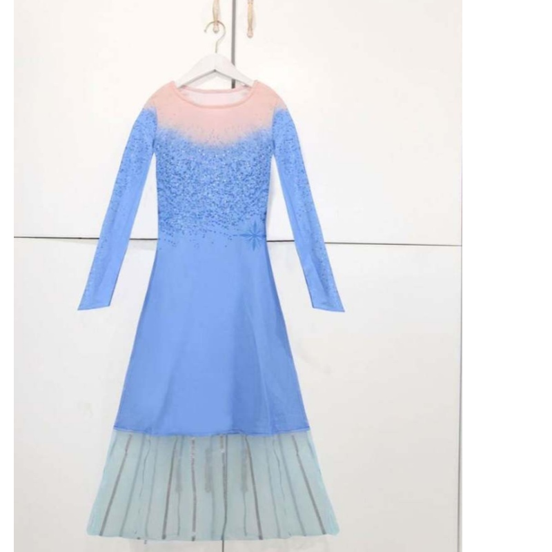 Girls Princess Dress Party Elsa Carnival Frozen 2 Elsa Anna Princess Fancy Dress Kids Costume