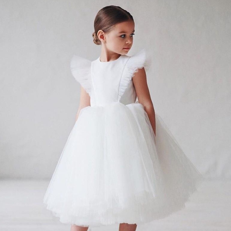 Flower Girl Dress Children Abiti da sposa da damigella d'onore per bambini abiti da tulle per le ragazze abbigliamento per ragazze abiti da compleanno