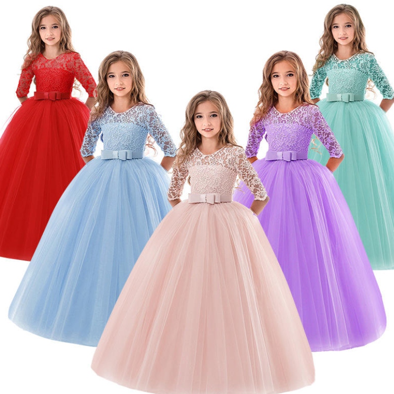 Girls Dress Dress Summer Children \\ 'S Party Elegante principessa Long Tulle NABINA BAMBINI BAMBINI CERIONI DELLA CERIONI DELLA CERCHIE