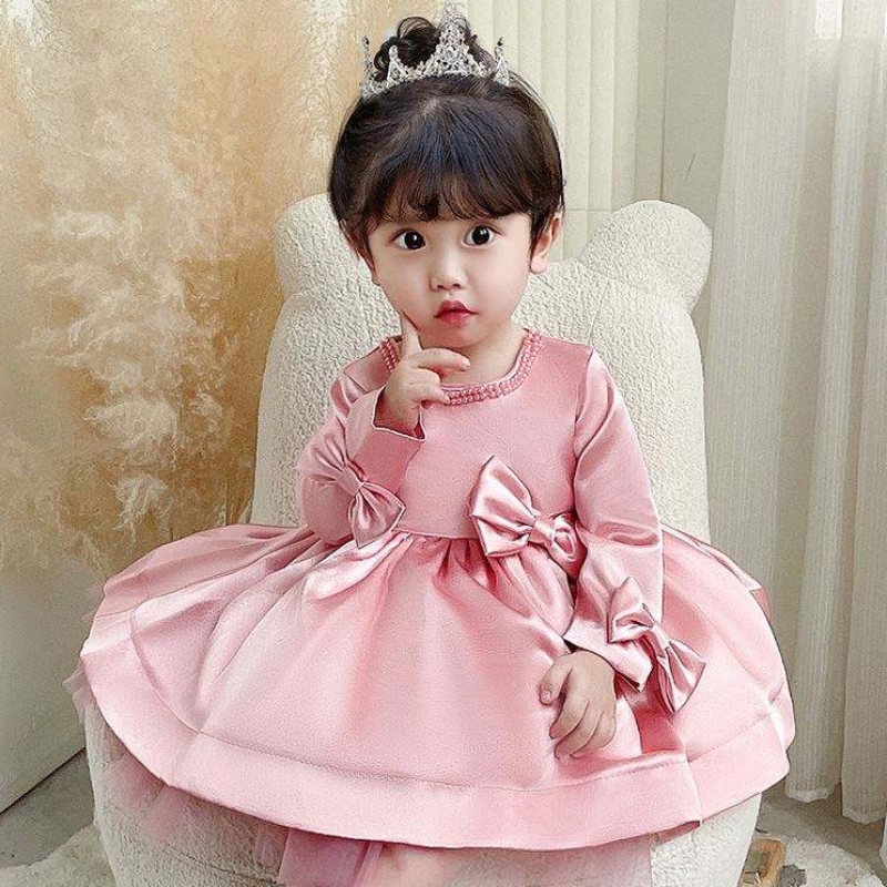 Baige Children Dress Party Wear Fairy Flower Girls Dresses Abito da ballo di compleanno di 6 anni 9105
