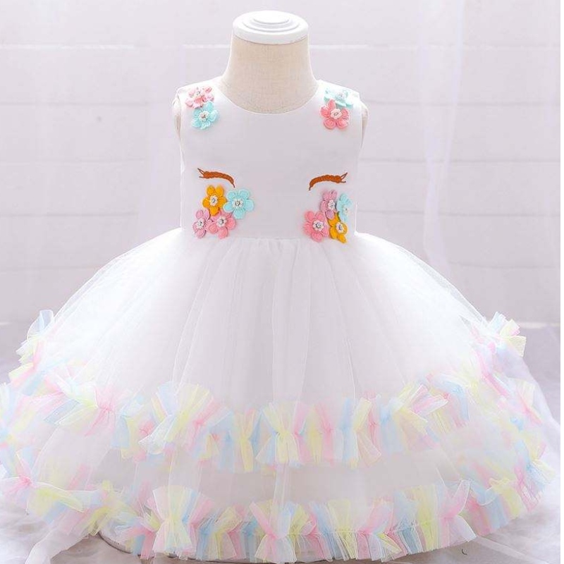 BAIGE BAMBINI UNICORN PER PARTE PRINCIVE VRESSO UP FLOORE GILR ABILE COMPLA CHAMBINA Abito da festa per matrimoni