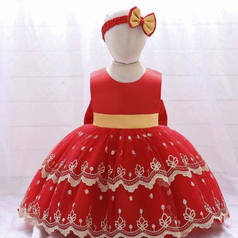 Baige Hot Sale Girl Wedding Flower Kids Lovely Clothing Party Girls \\ 'Short Birthday Bath Didler Abiti per 2 anni