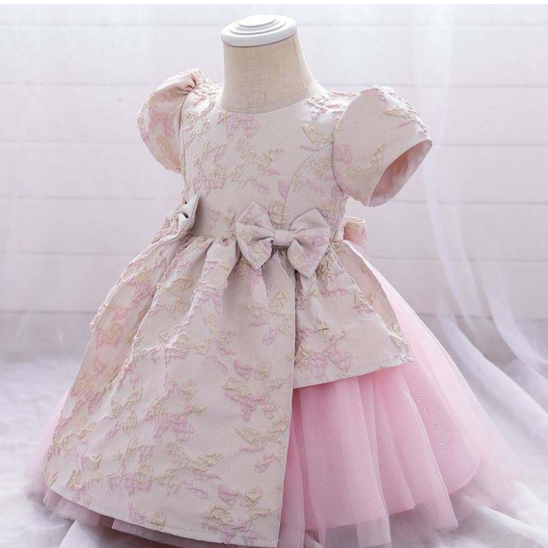 Meiqii 0-6 anni di satinia Tulle Kids Flower Party Wear Child Bambino Mini Princess Dress Girl Baptsim Abbigliamento L1975XZ