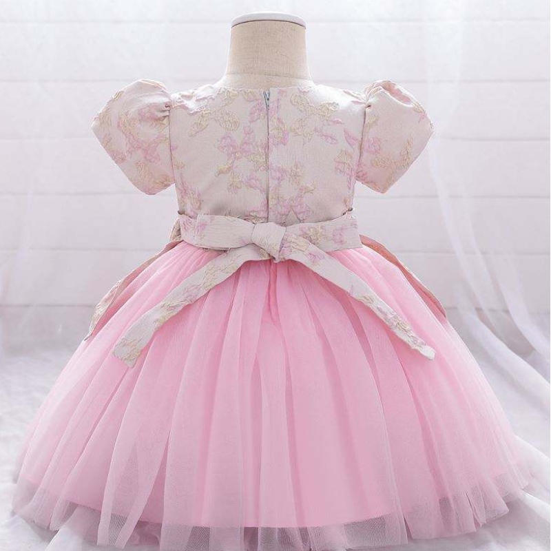 Meiqii 0-6 anni di satinia Tulle Kids Flower Party Wear Child Bambino Mini Princess Dress Girl Baptsim Abbigliamento L1975XZ