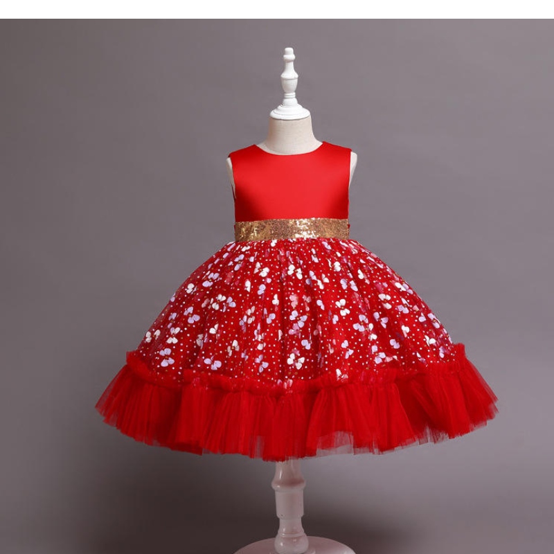 BAMBINO GIURN COSTUME Abito principessa abiti da sposa per ragazze Fiori Abito regalo per bambini