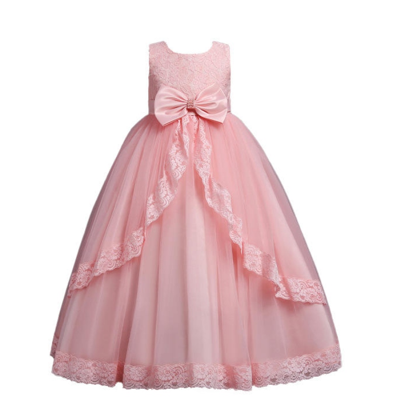 Elegante abito da principessa per bambini abiti floreali per ragazze abiti per bambini vintage per abiti da ballo da festa di Natale