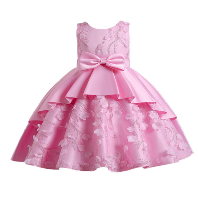 Abito formale per feste di lusso per matrimoni abiti per bambini di compleanno per ragazze in pizzo tutu abbigliamento da fiori