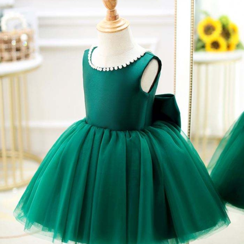 Baige Toddler Princess Flower V Back Dreed Dreed Baby Baby Birthday Fedding Party Dresses