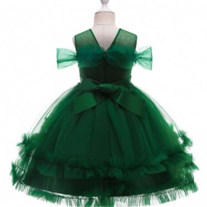 Baige New Baby Kids Clothes Lovely Flower Girl Girl Formale Birthday Party Dress