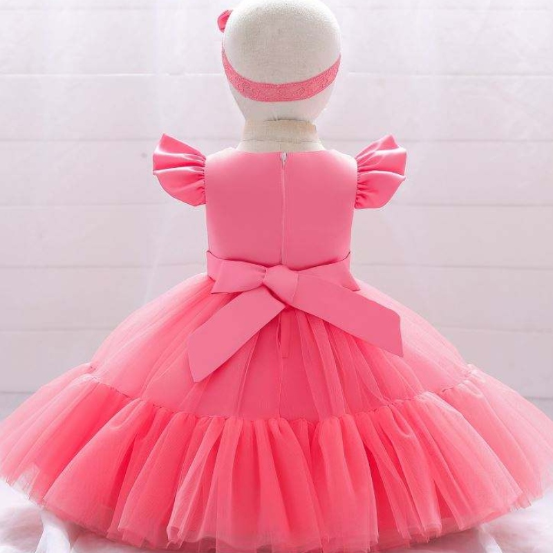 Baige Mesh Satin Princess Girls Girls Abiteria