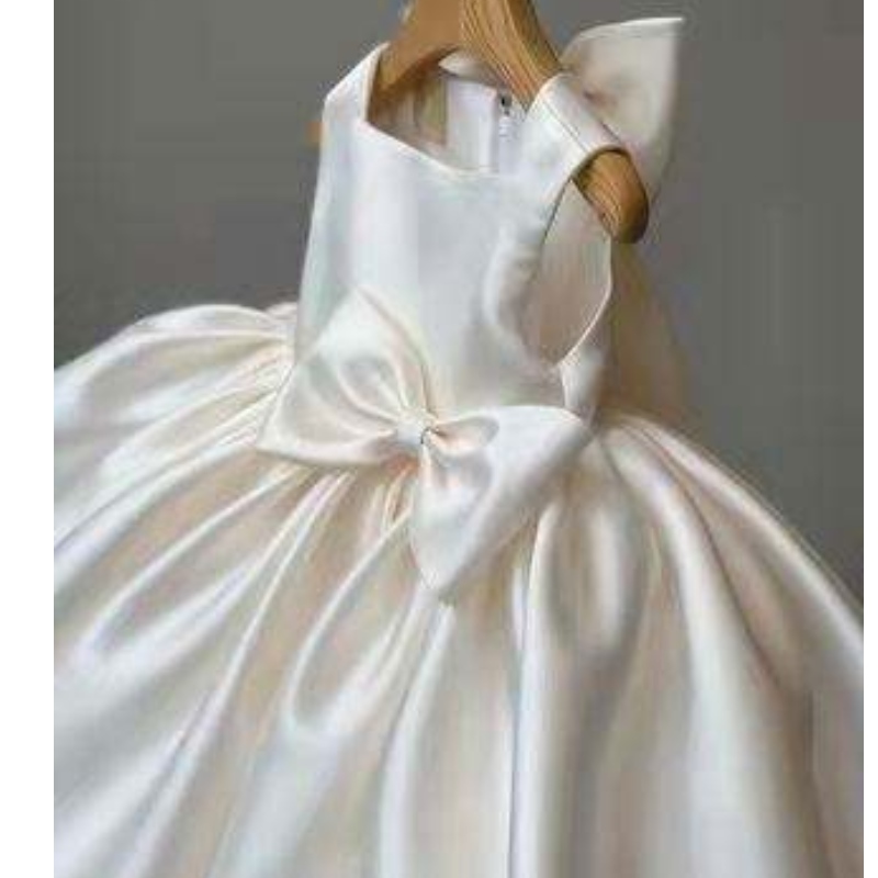 Baige New Design Girls Dresses Summer Girl Girl Party Bow Desate Formale Abito da ballo Abbigliamento da ballo da ballo