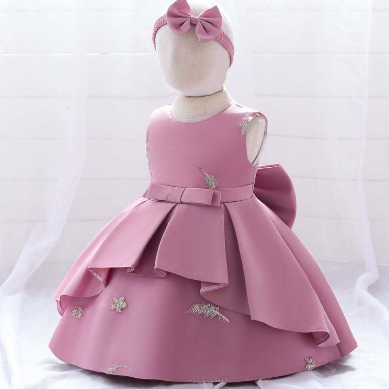 Baige 2 anni da festa in pizzo abito grande prua principessa abito da ballo da spalla da spalla da spalla da ballo per bambini abbraccio di compleanno per bambini abito da ragazza