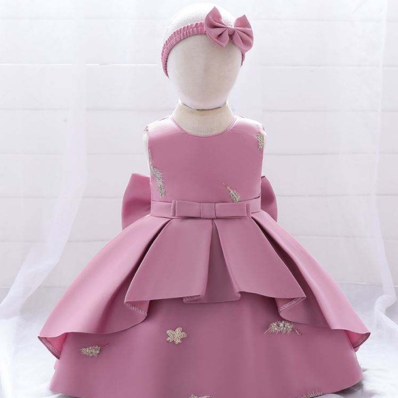 Baige 2 anni da festa in pizzo abito grande prua principessa abito da ballo da spalla da spalla da spalla da ballo per bambini abbraccio di compleanno per bambini abito da ragazza