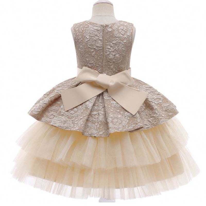 BAIGE Princess Flower Girl Dress Estate Tutu Wedding Birthday Party Kids Teenager Dress Designs Designs