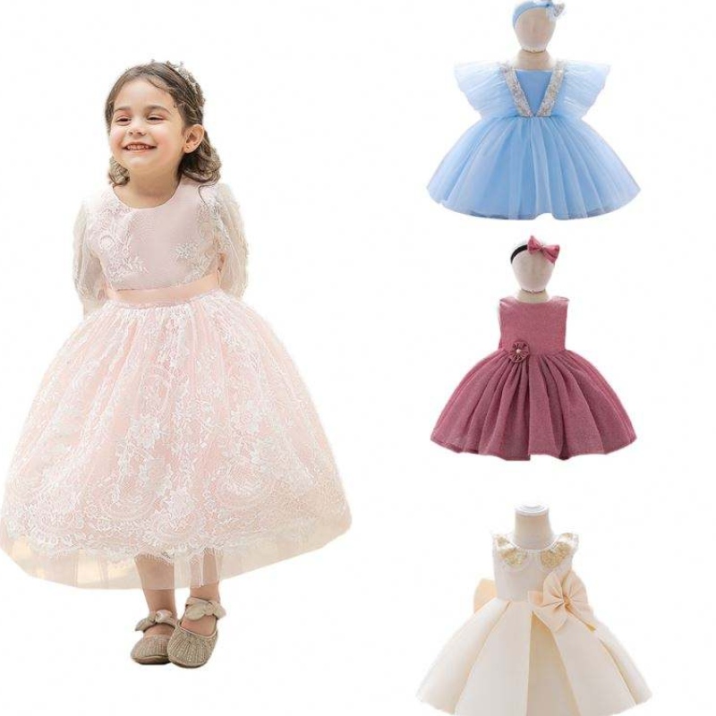 Baige all'ingrossoneonato da bambina di compleanno da sera di compleanno abiti abiti per bambini abiti estivi