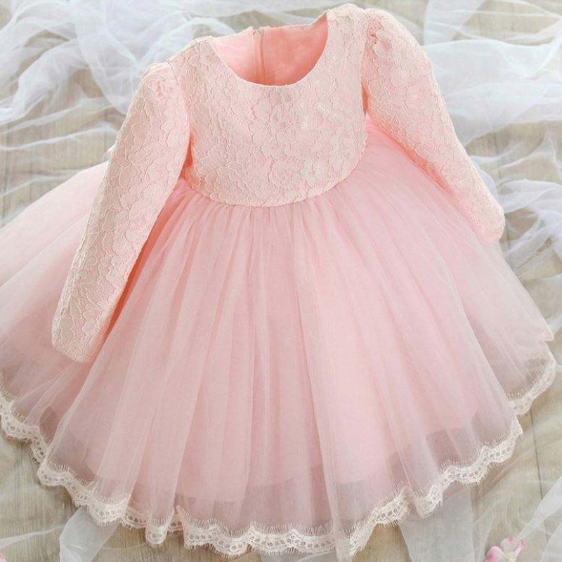 Baige Nuovo Battesimo Battesimo per bambini Abito Flower Girl Girl Principessa Birthday Party Summer Dress BBTZ002