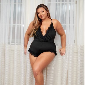 Testo di rivestimento in pizzo smerlato orsacchiotti e bustier avvolgenti sexy