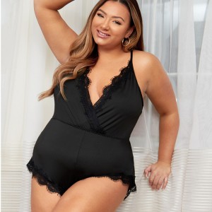 Testo di rivestimento in pizzo smerlato orsacchiotti e bustier avvolgenti sexy