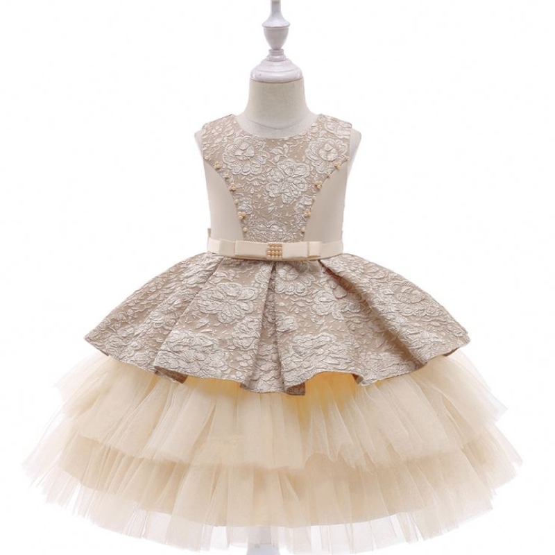 BAIGE Princess Flower Girl Dress Birthday Birthday Party Dress Summer Girl Resti abiti da 3-10 anni