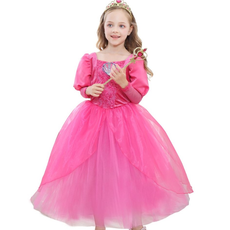 Baige Kids Girl Mermaid Ariel Princess Dress for Children Girl Halloween Costume Dress Abito Rapunzel Abito Rapunzel