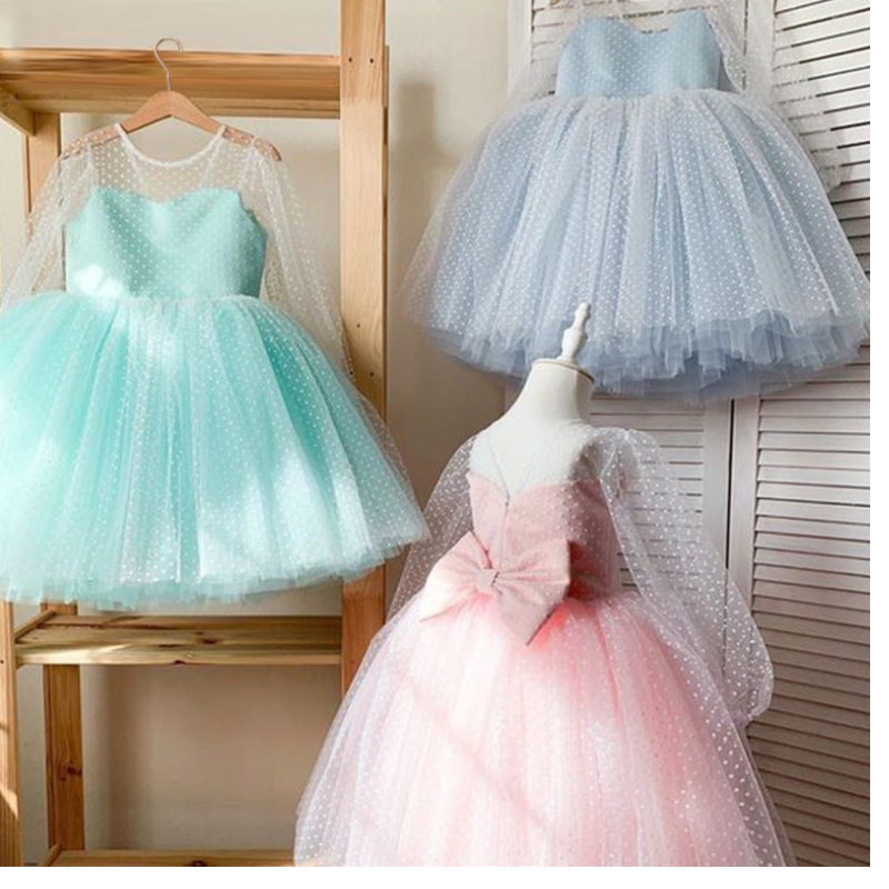 Bambini da bambino vestiti per bambini Elegante Principessa Party Tutu Tulle Christmas Costume