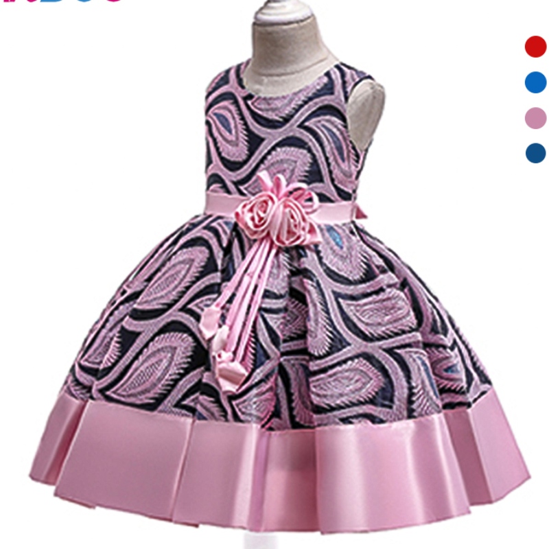 Ansoo summer flower kids vestito in pizzo a quattro colori per bambini abito tutu tutu abito da principessa principessa
