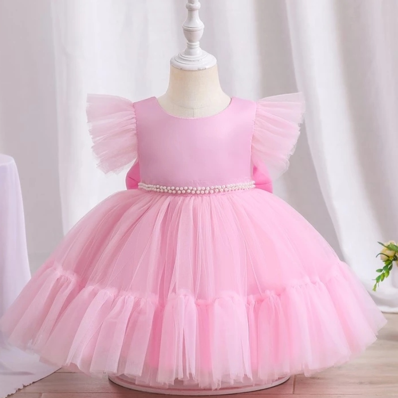 Girls Princess Party Dresses for Kids Elegant Bridesmaid Prom Gown Childre