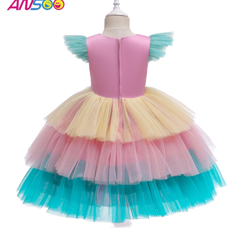 ANSOO Luxury Mermaid Scales Ballet Tutu Girls Girls Sequenze Princess Halloween Costumi Abito per ragazza