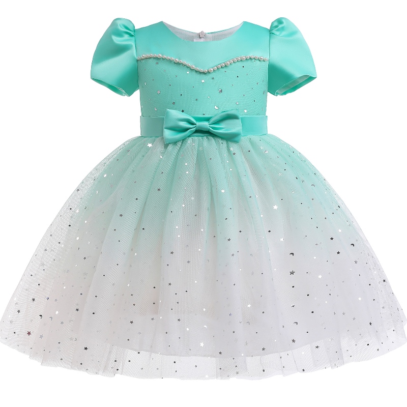 Summer Elsa Princess Dress Paiugh Tutu Skirt Children \\''s Party Dress