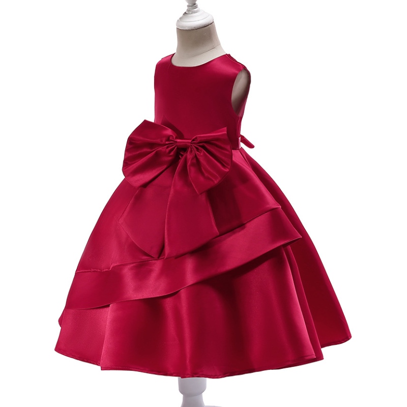 Girl Princess Dress Red Party Dress Children \\ 'S Girls Performance Costumes