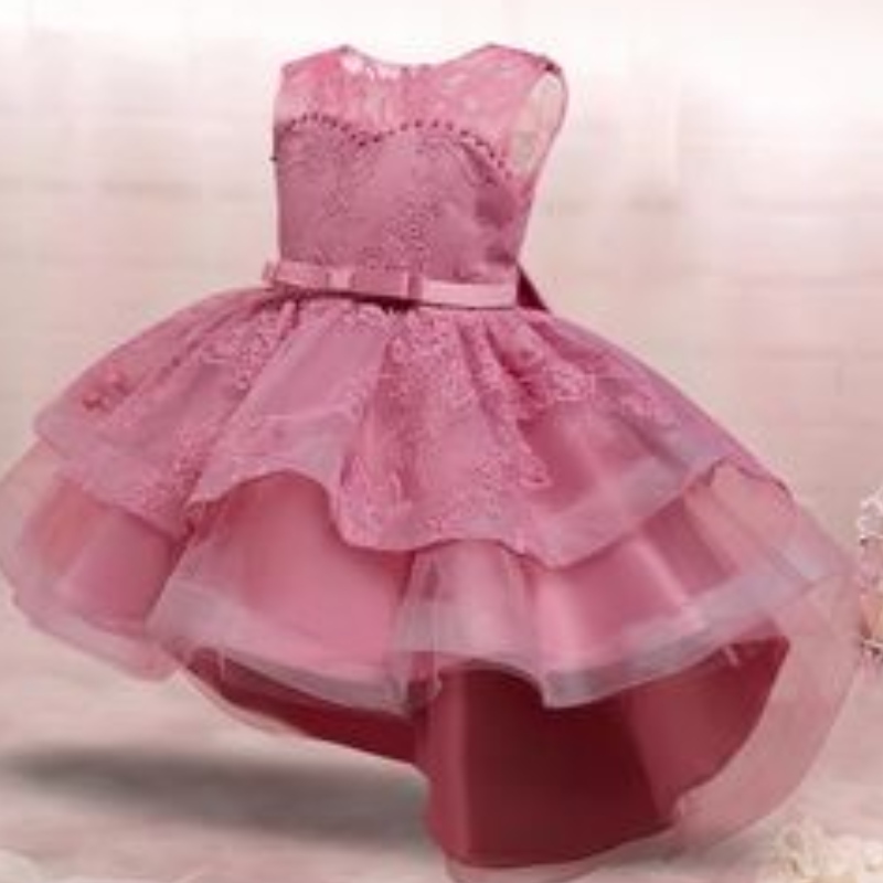 Girls Christmas Princess Dress for Kids Lace ricamo abiti da fiori per bambini abito da sera per la serata da ballo di ballo per ilnuovo anno