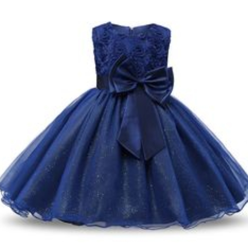 Girls Christmas Dress for Kids Lace Flower Princess Abito per bambini Big Bow Wedding Birthday Party Vestidos Costume per ilnuovo anno