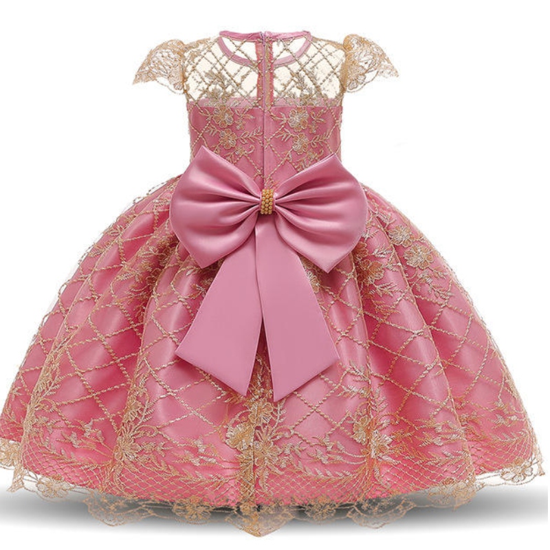 Abito da principessa estivo Little Flower Girl Dress Abito da sposa in stile occidentale