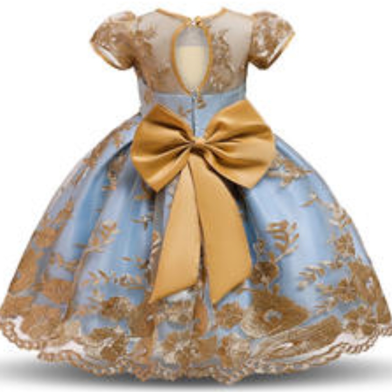 Abito da principessa estivo Little Flower Girl Dress Abito da sposa in stile occidentale