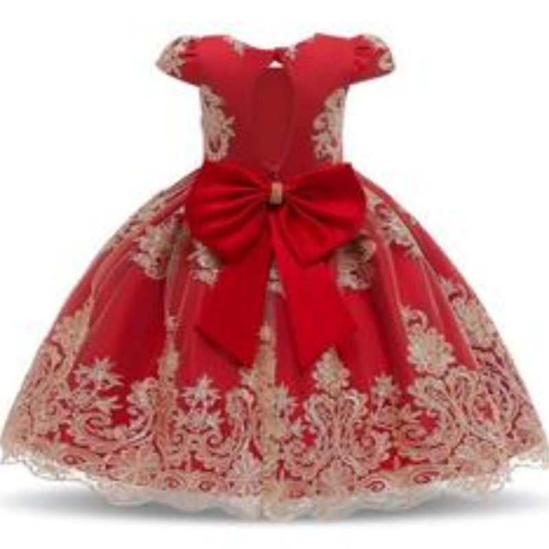 Abito da principessa estivo Little Flower Girl Dress Abito da sposa in stile occidentale