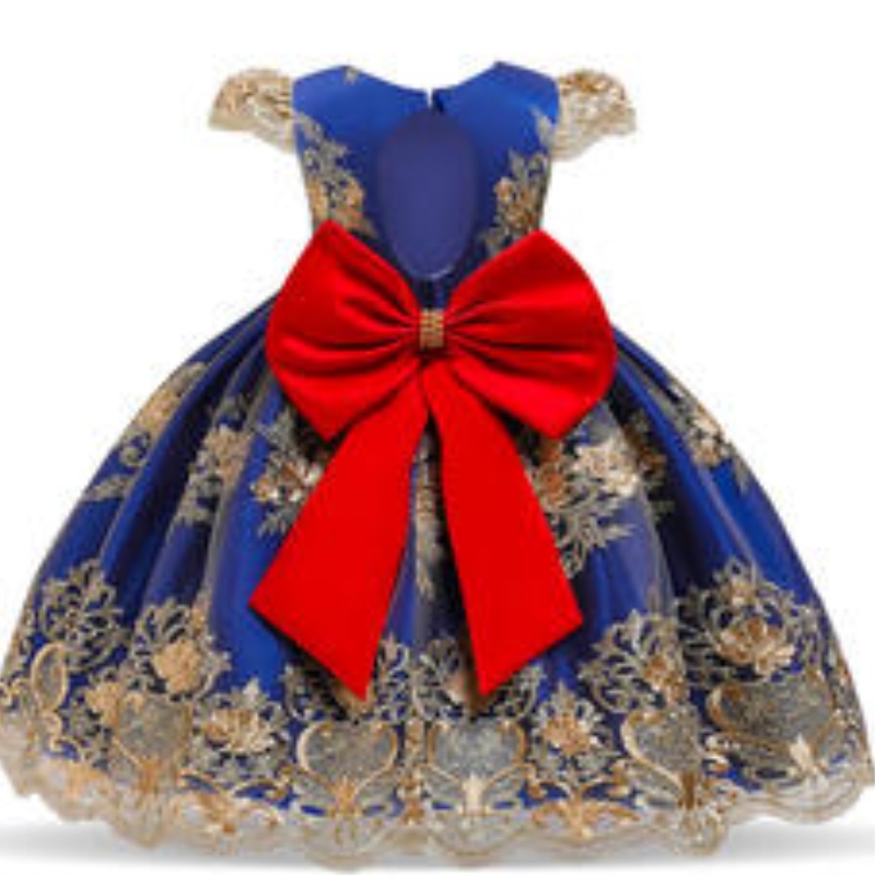 Fornitura di fabbrica abiti vestiti dinatale per la festa di compleanno outfit in pizzo principessa ragazza abito formale vestito per bambini abiti per bambini