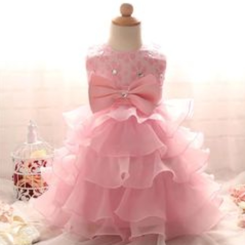 Bambine in pizzo tutu fiore principessa vestito per bambini 1 2 anni abito da ballo di compleanno per bambini abiti da Natale in costumenatalizio