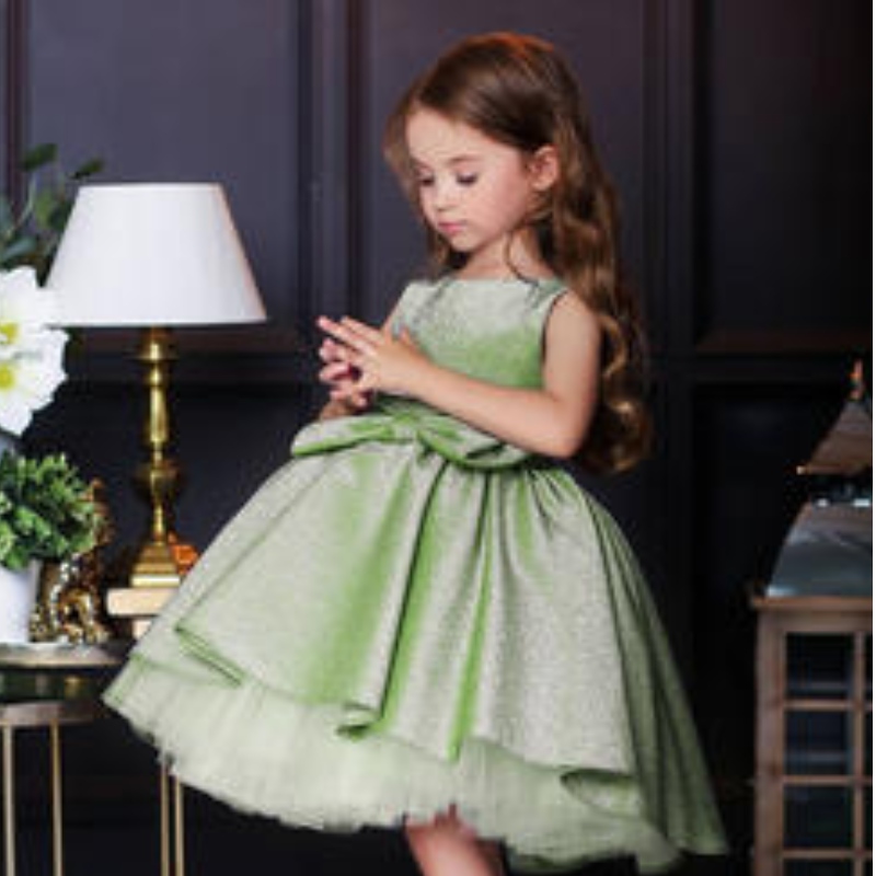 Luxury Princess Party Ball Abito Maxi abito senza maniche per bambine Abiti da abbracci da abbigliamento da sera da sera