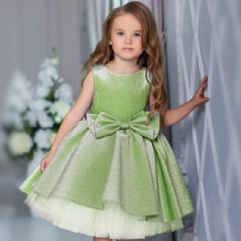 Luxury Princess Party Ball Abito Maxi abito senza maniche per bambine Abiti da abbracci da abbigliamento da sera da sera