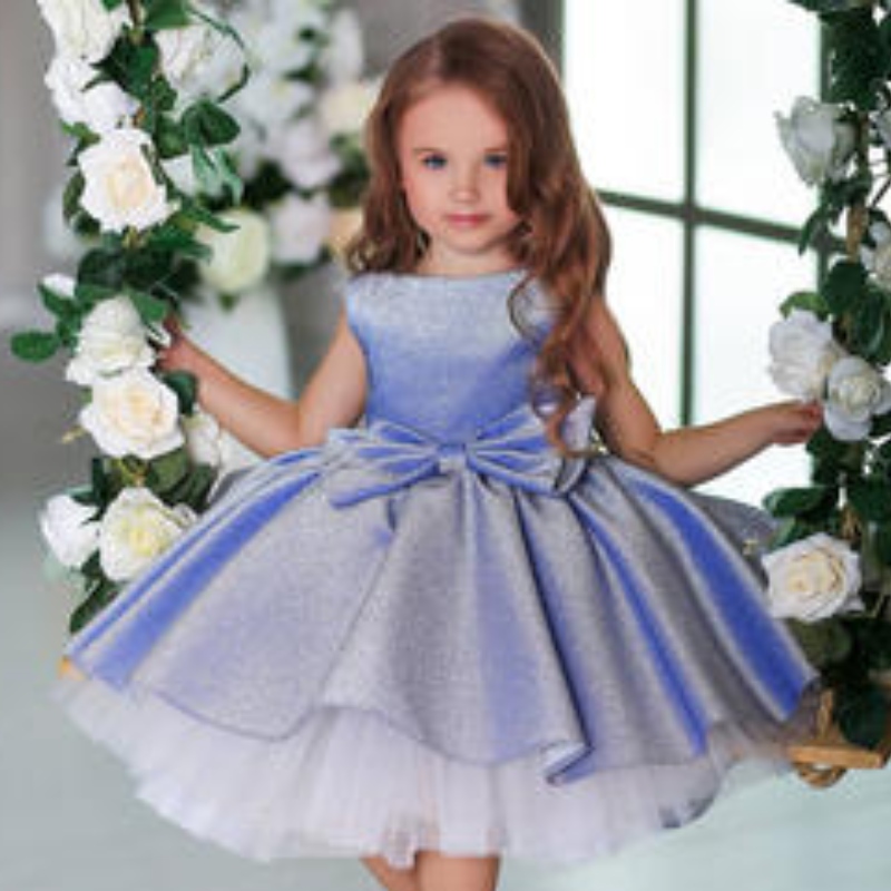 Luxury Princess Party Ball Abito Maxi abito senza maniche per bambine Abiti da abbracci da abbigliamento da sera da sera