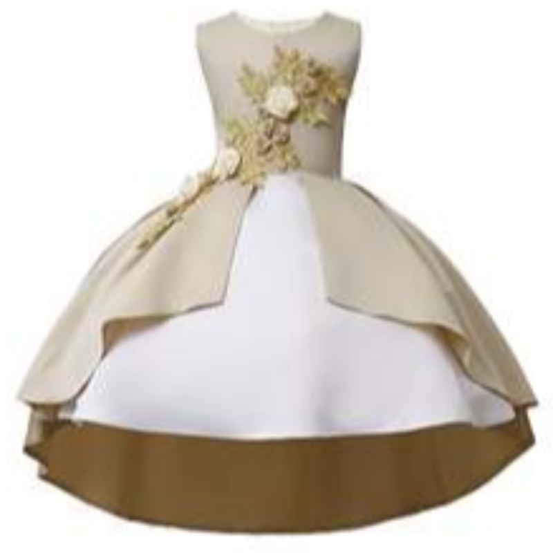 INS Explosion Fancy Kids Dress Abito da festa Floral Ball Ball Abito per un matrimonio di compleanno