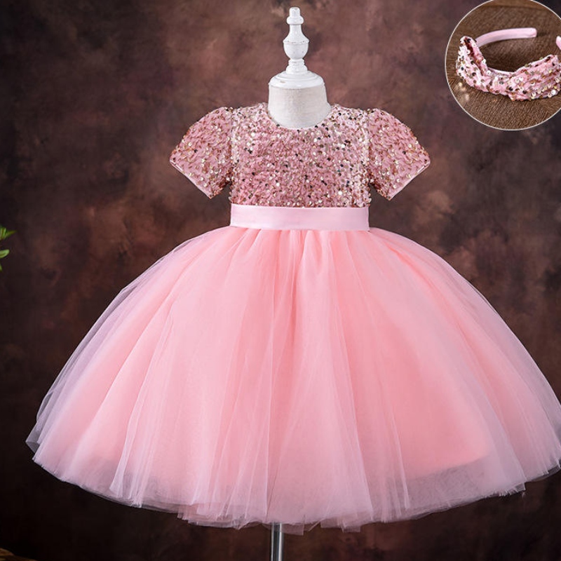 5-9 anni Girls Princess Abito Pace in pizzo Tulle Feeding Party Abito soffice per bambini Bambini per bambini