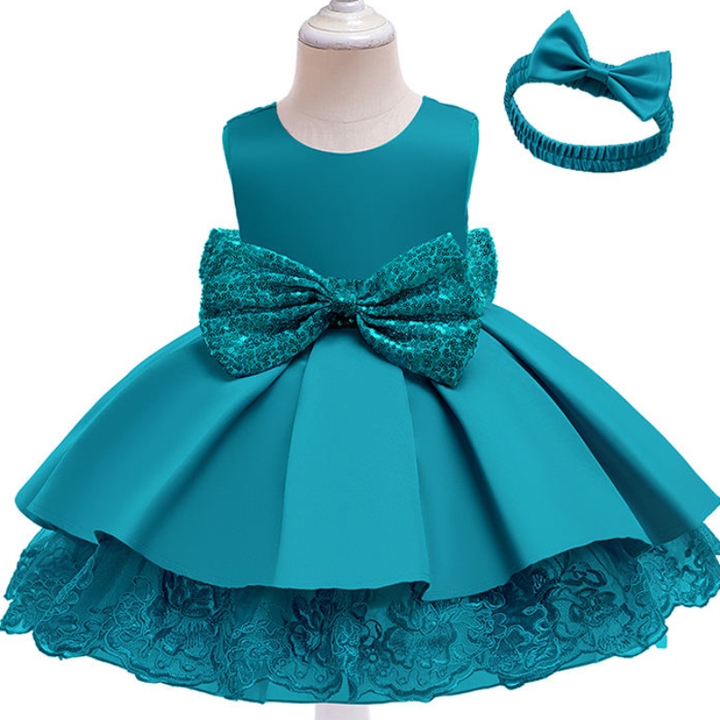 Baby Birthday Battesm Battesm Paiugine abito tutu Kids abbigliamento per ragazze per ragazze abiti da sposa