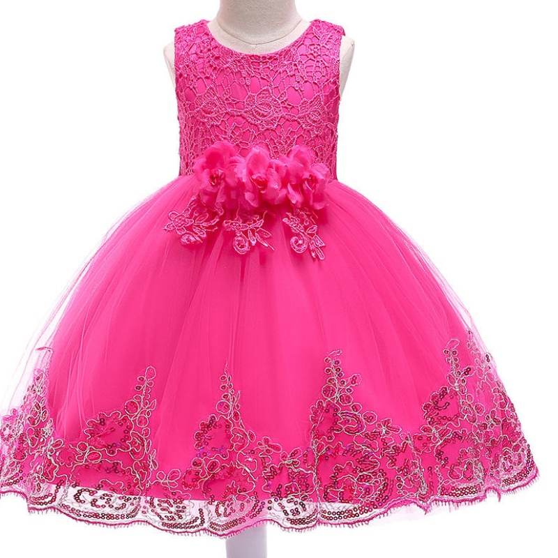 Bambini in stile europeo abbigliamento per ragazze abiti da sposa bambini adorabile festa di compleanno abiti tutu per ragazze senza maniche