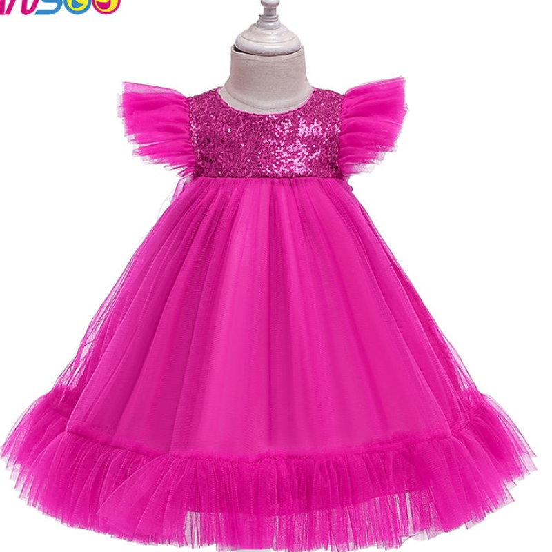 Ansoo rosa tutu fiorille ragazze \\ bidoni della festa principessa bambina abito da sposa 2-10 per ragazze per matrimoni per bambini