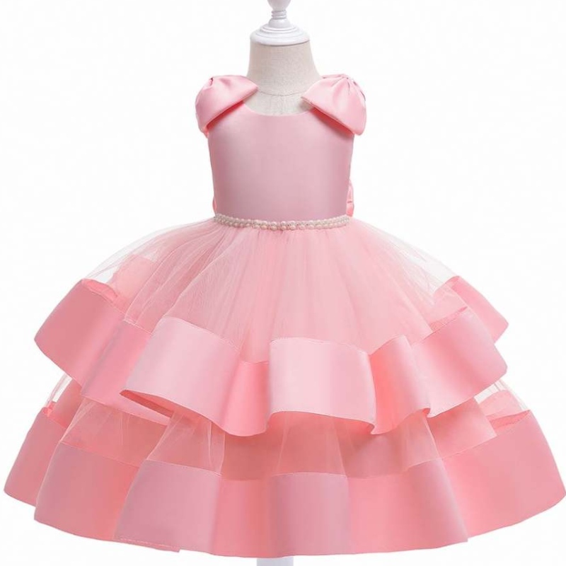 OA 60 giorni OEM ODM CALDO VENDITA MULTERIED CHIFICHE GIURN Birthday Dresses Cotton Girl Princess Party Dresses Flower Girls Dresses