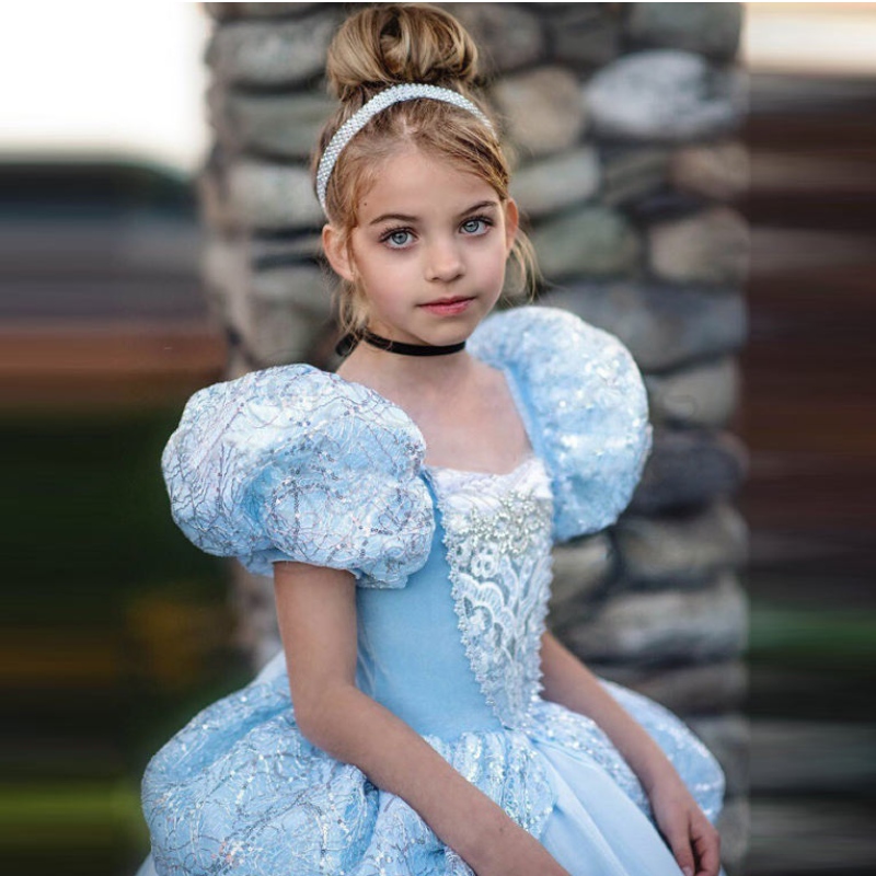 Snow White Girls Princess Costume for Kids Carnival Party Children Abbigliamento ragazze Cosplay vestita